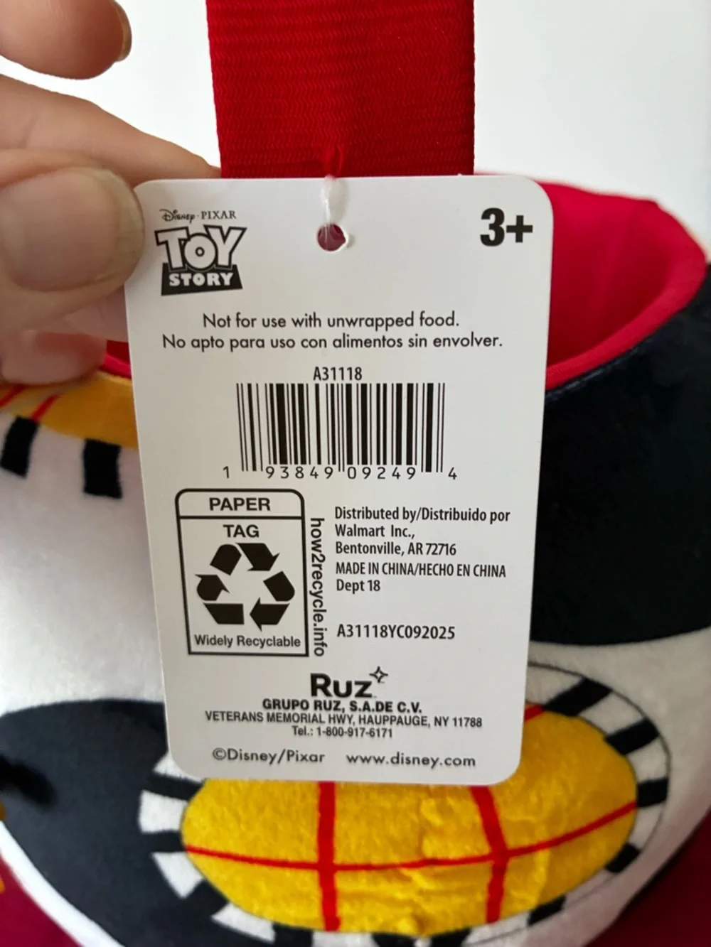 Disney Toy Story Woody Plush Trick-or-Treat Basket - Picture 9 of 12